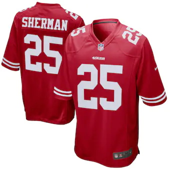 mens nike richard sherman san francisco 49ers game player j